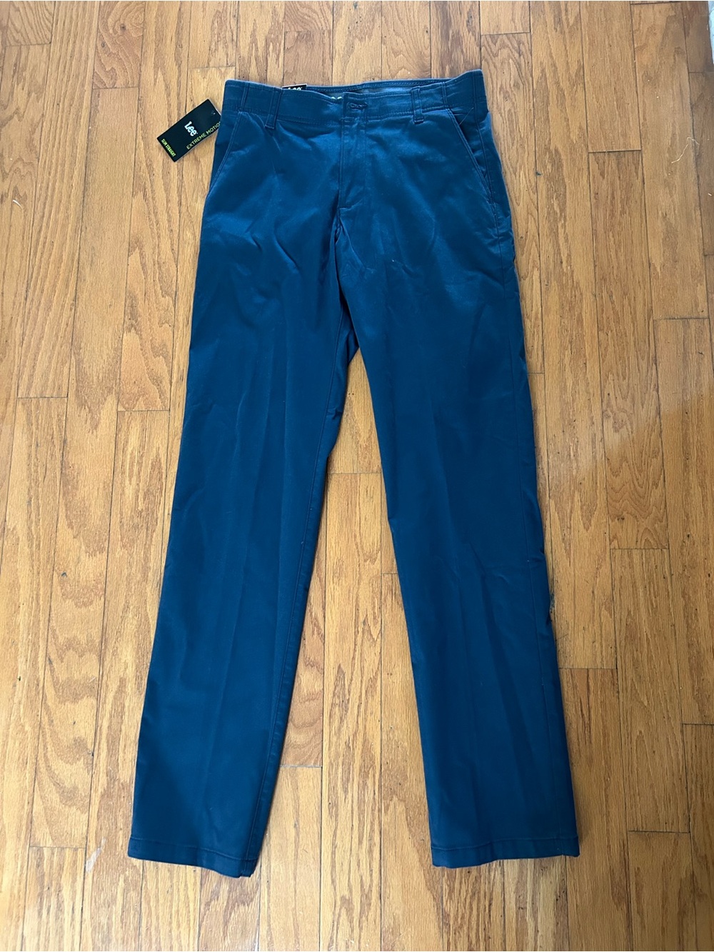NWT Lee Men's Navy traight Pants size 30x34